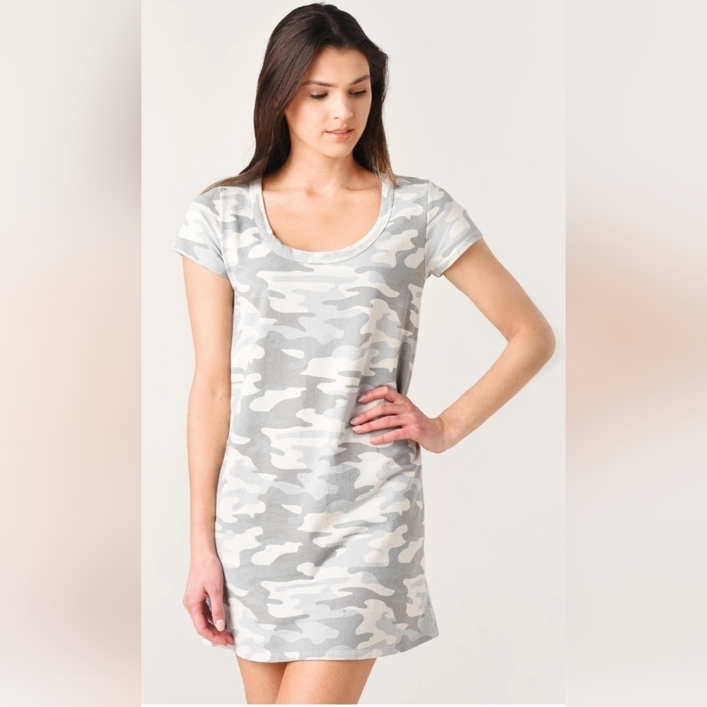 Z Supply Payton Camo Print Tee Dress, VGUC, Size S